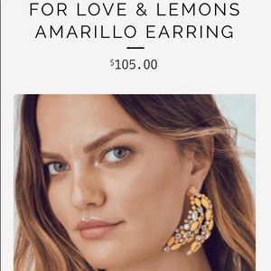 NEW FOR LOVE AND LEMON BANANA EARRINGS